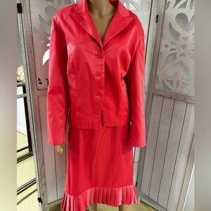 CATO Woman Pink Shimmer Skirt Suit Set Size 22W